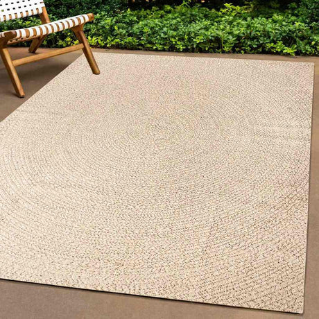 VidaXL tæppe zizur beige indendørs og udendørs 80x200 cm jute look