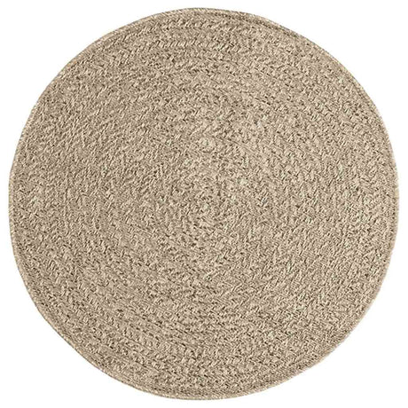 Vidaxxl tæppe zizur beige indvendig og udvendig ø 90 cm jute look