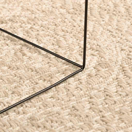 Vidaxl tæppe zizur beige indvendig og udvendig ø 160 cm jute look