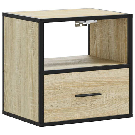 Vidaxl nachtkastje wandgemonteerd 40x31x39,5 cm sonoma eikenkleurig