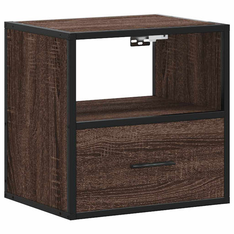 Vidaxl nachtkastje wandgemonteerd 40x31x39,5 cm bruin eikenkleurig