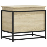Vidaxx opbevaringsboks med låg 60x40x51,5 cm konstrueret træ sonoma eg
