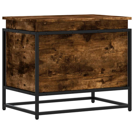 Vidaxx opbevaringsboks med låg 60x40x51,5 cm forarbejdet træ, røget eg