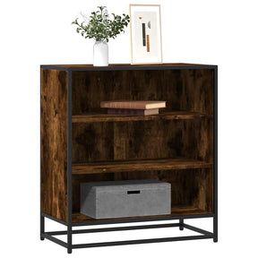 Vidaxl dressoir 68x35x76 cm bewerkt hout en metaal gerookt eiken