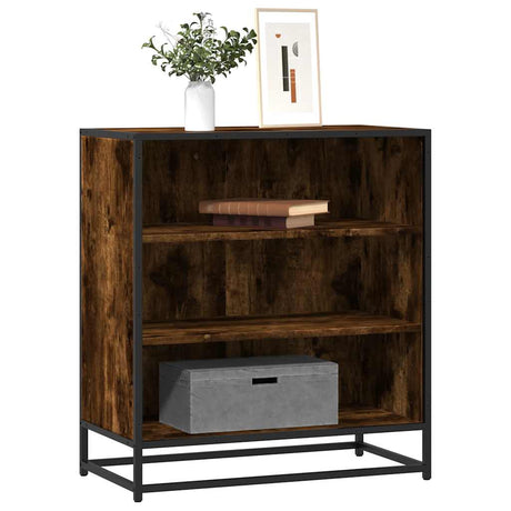 Vidaxl dressoir 68x35x76 cm bewerkt hout en metaal gerookt eiken