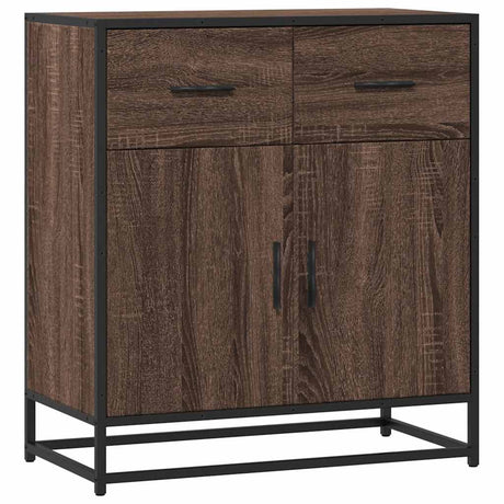 Vidaxl dressoir 68x35x76 cm bewerkt hout bruin eikenkleur