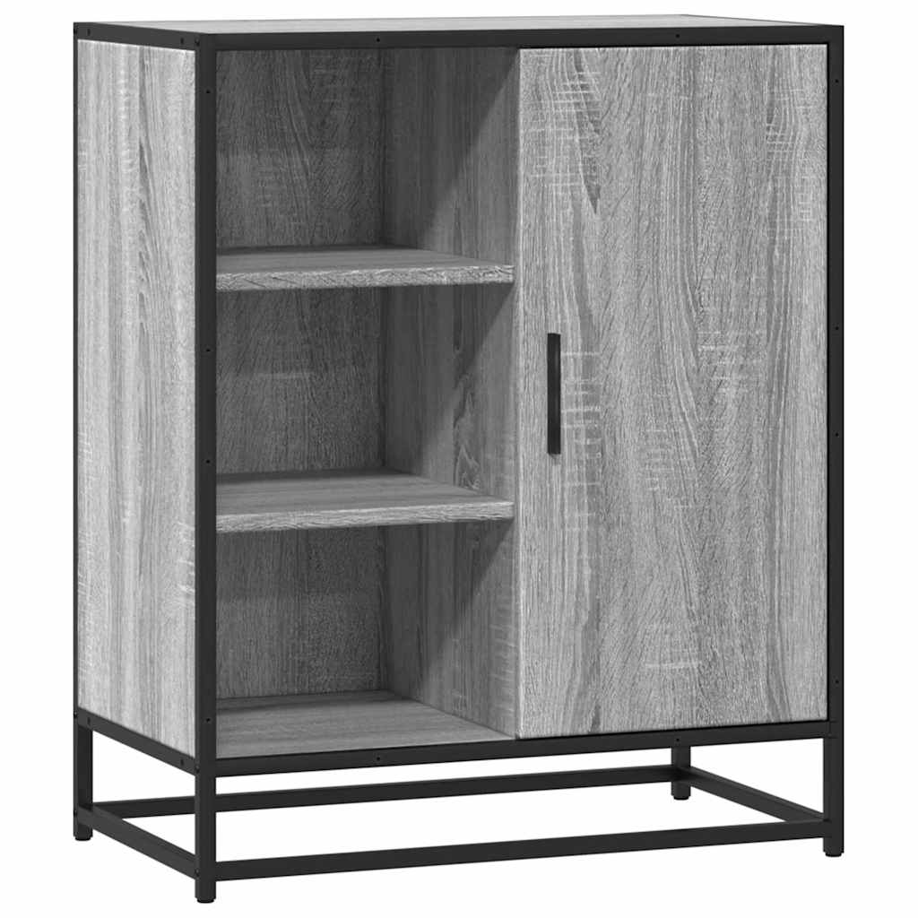Vidaxl dressoir 62x35x76 cm bewerkt hout grijs sonoma eikenkleurig