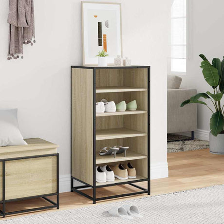 VidaXL skohylde 48x38x97,5 cm konstrueret træ sonoma eg-farvet