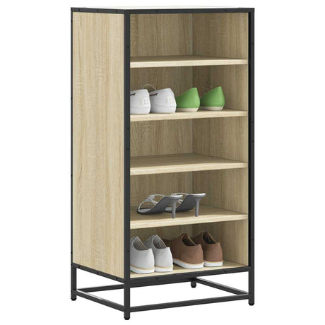VidaXL skohylde 48x38x97,5 cm konstrueret træ sonoma eg-farvet