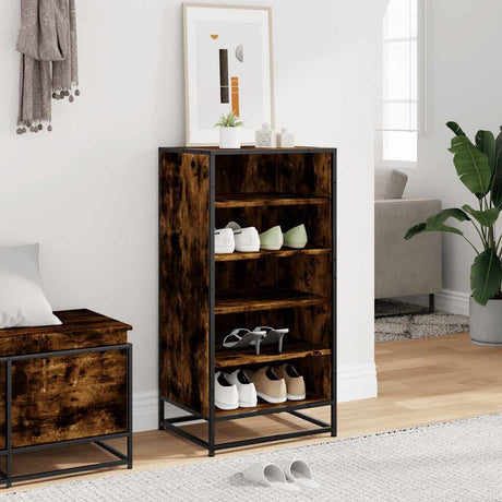 Vidaxx skostativ 48x38x97,5 cm forarbejdet træ, røget eg