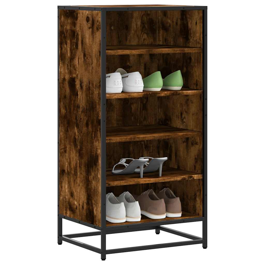 Vidaxx skostativ 48x38x97,5 cm forarbejdet træ, røget eg