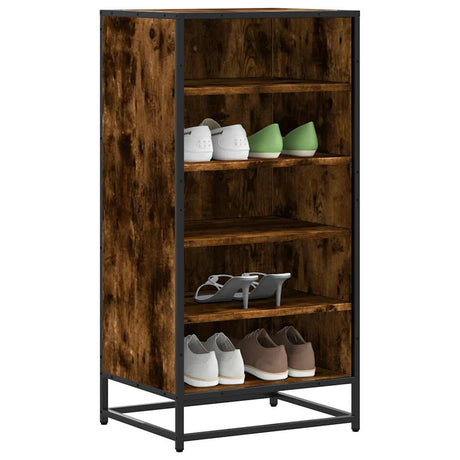 Vidaxx skostativ 48x38x97,5 cm forarbejdet træ, røget eg