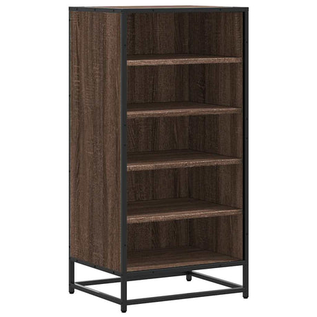 Vidaxx skohylde 48x38x97,5 cm færdigt træ, brun eg