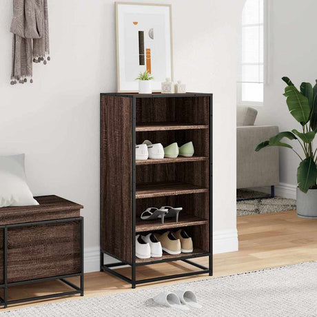 Vidaxx skohylde 48x38x97,5 cm færdigt træ, brun eg