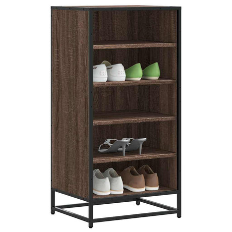 Vidaxx skohylde 48x38x97,5 cm færdigt træ, brun eg