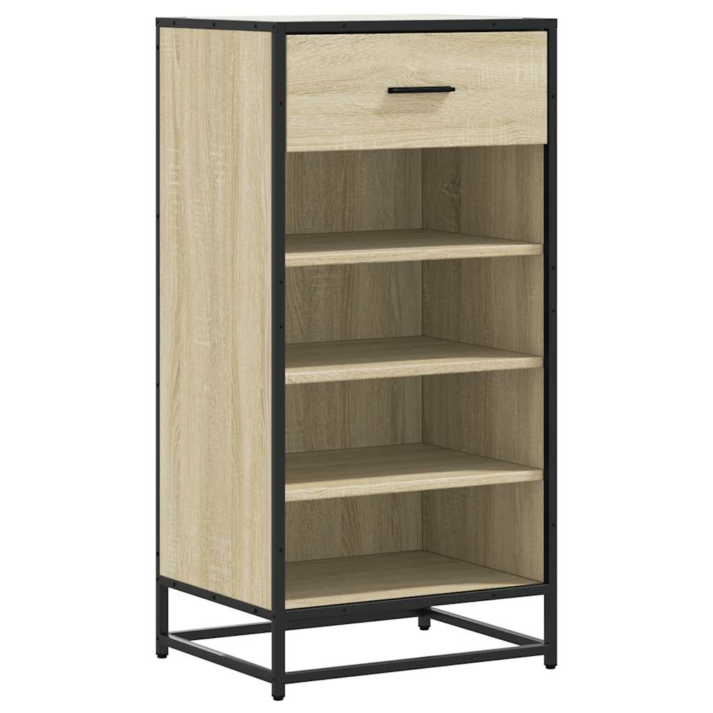 VidaXL skohylde 48x38x97,5 cm konstrueret træ sonoma eg-farvet
