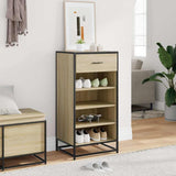 VidaXL skohylde 48x38x97,5 cm konstrueret træ sonoma eg-farvet
