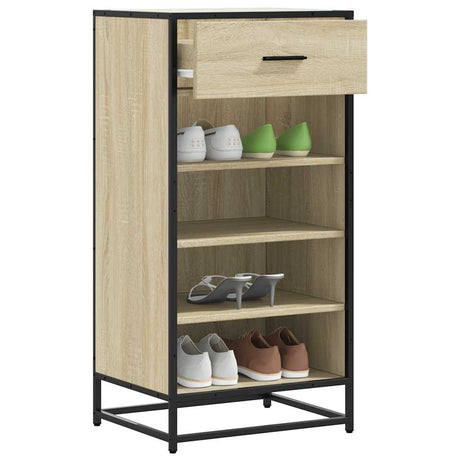 VidaXL skohylde 48x38x97,5 cm konstrueret træ sonoma eg-farvet