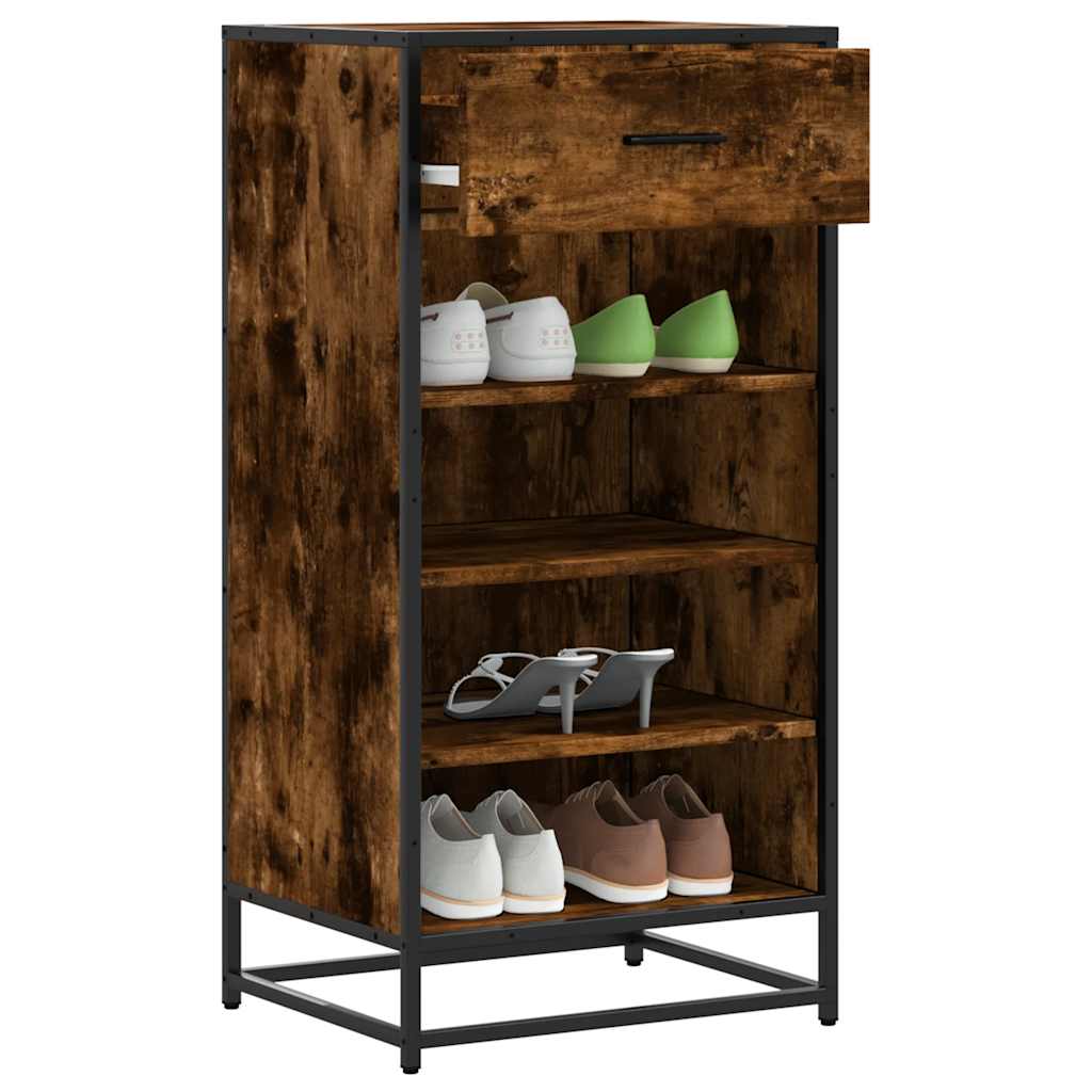 Vidaxx skostativ 48x38x97,5 cm forarbejdet træ, røget eg