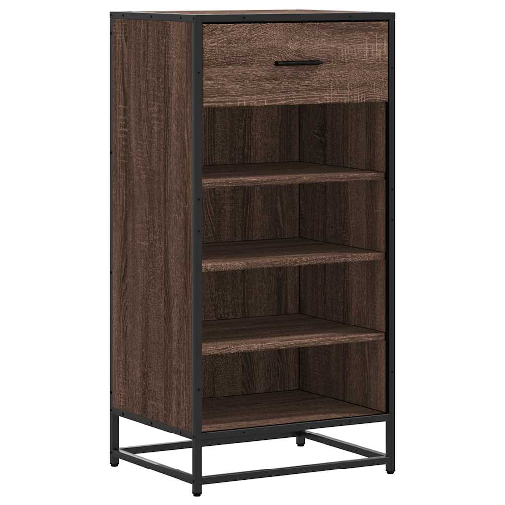 Vidaxx skohylde 48x38x97,5 cm færdigt træ, brun eg