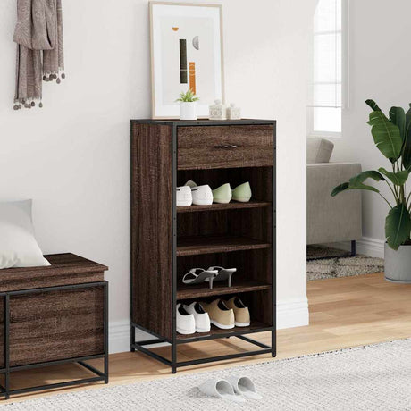 Vidaxx skohylde 48x38x97,5 cm færdigt træ, brun eg