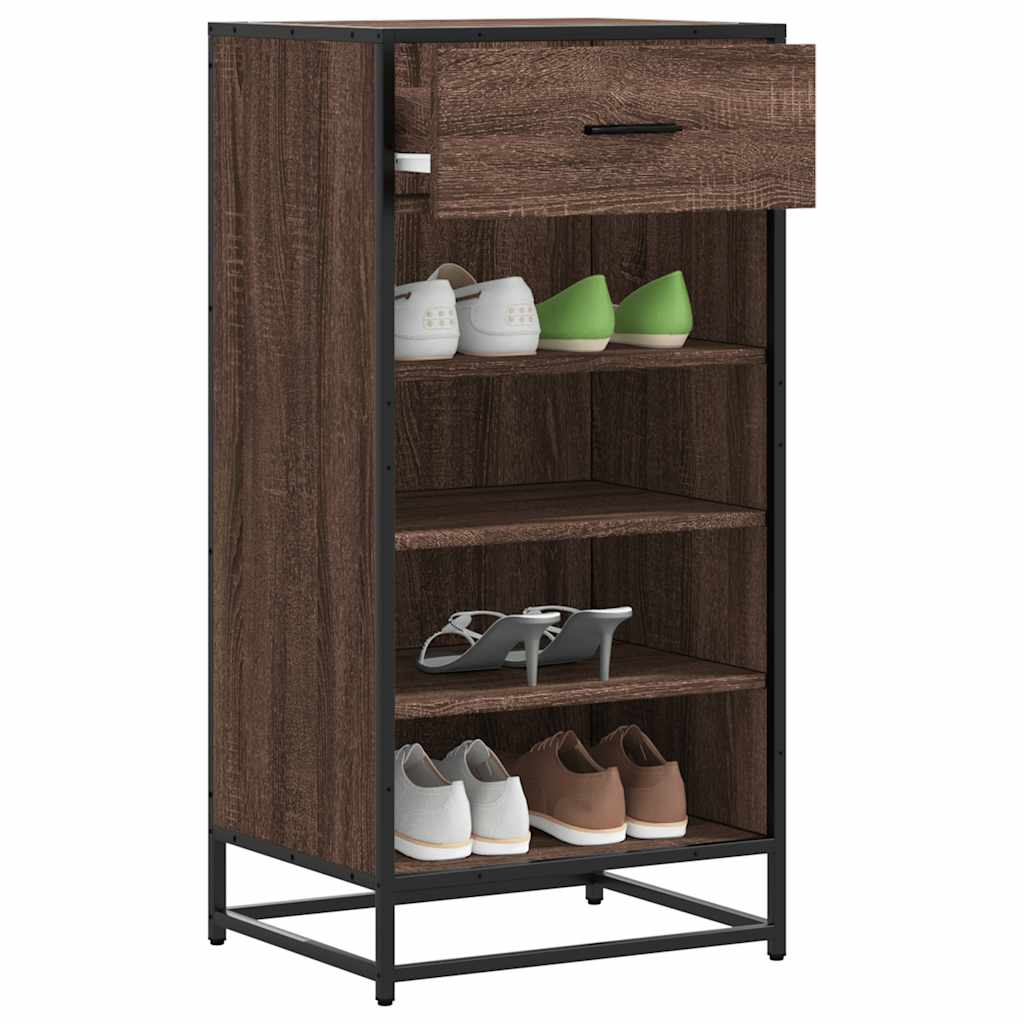 Vidaxx skohylde 48x38x97,5 cm færdigt træ, brun eg