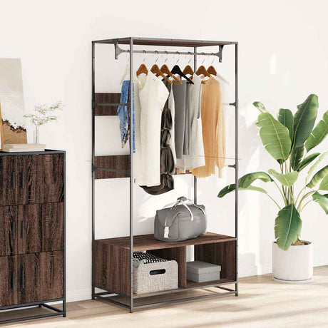 Vidaxx garderobe 90x50x180 cm færdig træbrun eg