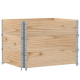 VidaXL Palletoprammer 3 stk 80x60 cm massivt fyrretræ
