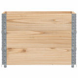 VidaXL Palletoprammer 3 stk 80x60 cm massivt fyrretræ