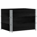 VidaXL Palletoprammer 3 stk 80x60 cm massiv fyrretræ sort