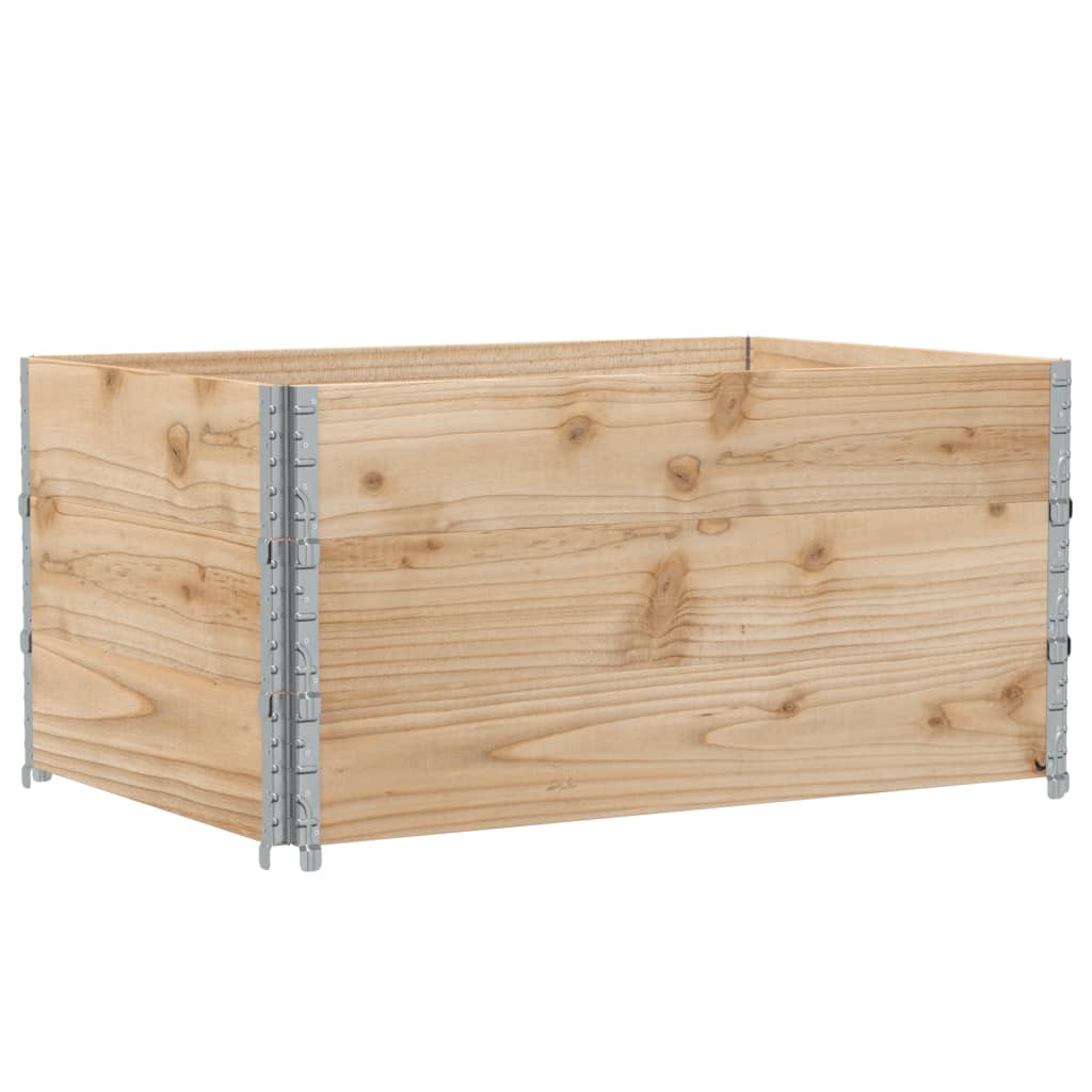 VidaXL Palletoprammer 3 stk 120x80 cm massivt fyrretræ