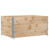 VidaXL Palletoprammer 3 stk 120x80 cm massivt fyrretræ