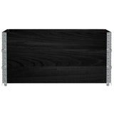 VidaXL Palletoprammer 3 stk 120x80 cm massiv fyrretræ sort