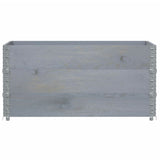VidaXL Pallekraver 3 stk 120x80 cm massiv fyrretræ grå
