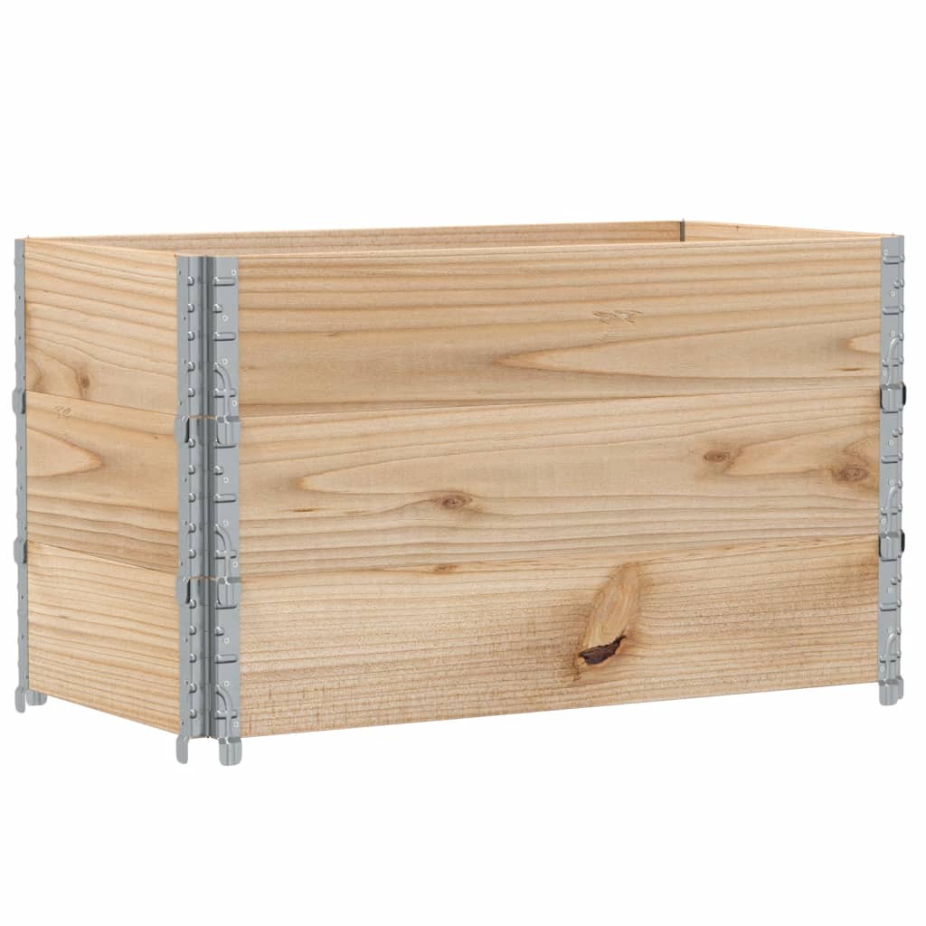 VidaXL Palletoprammer 3 stk 100x50 cm massivt fyrretræ