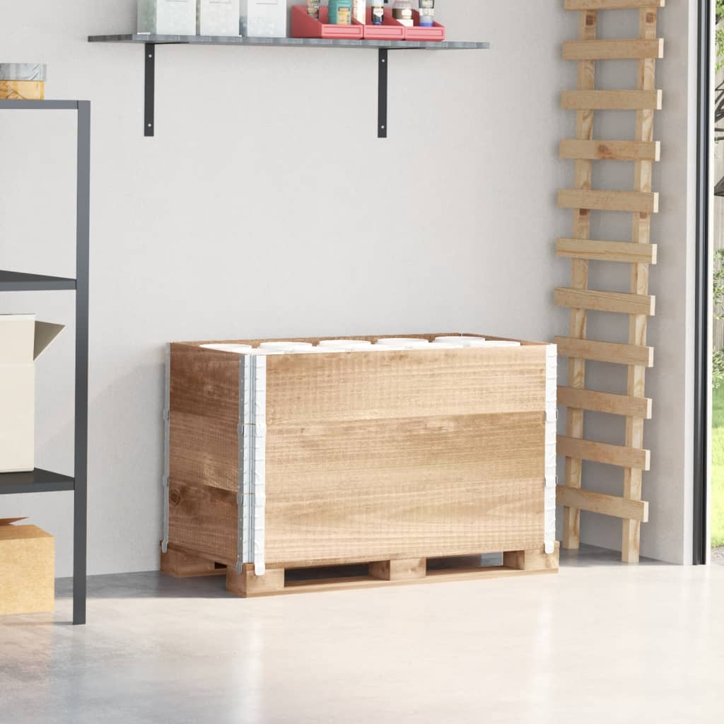 VidaXL Palletoprammer 3 stk 100x50 cm massivt fyrretræ