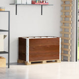VidaXL Palletoprammer 3 stk 100x50 cm massiv fyrretræ brun