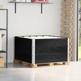 VidaXL Palletoprammer 3 stk 100x100 cm massiv fyrretræ sort
