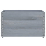 VidaXL Palletoprammer 3 stk 100x100 cm massiv fyrretræ grå