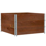 VidaXL Palletoprammer 3 stk 100x100 cm massiv fyrretræ brun