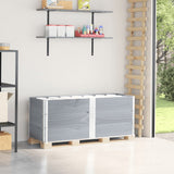 VidaXL Pallekraver 3 stk 150x50 cm massiv fyrretræ grå