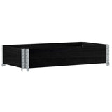 Vidaxx plantekasse 100x50 cm massiv fyrretræ sort
