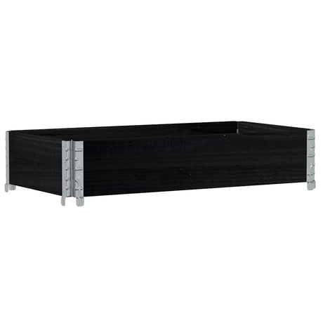 Vidaxx plantekasse 100x50 cm massiv fyrretræ sort