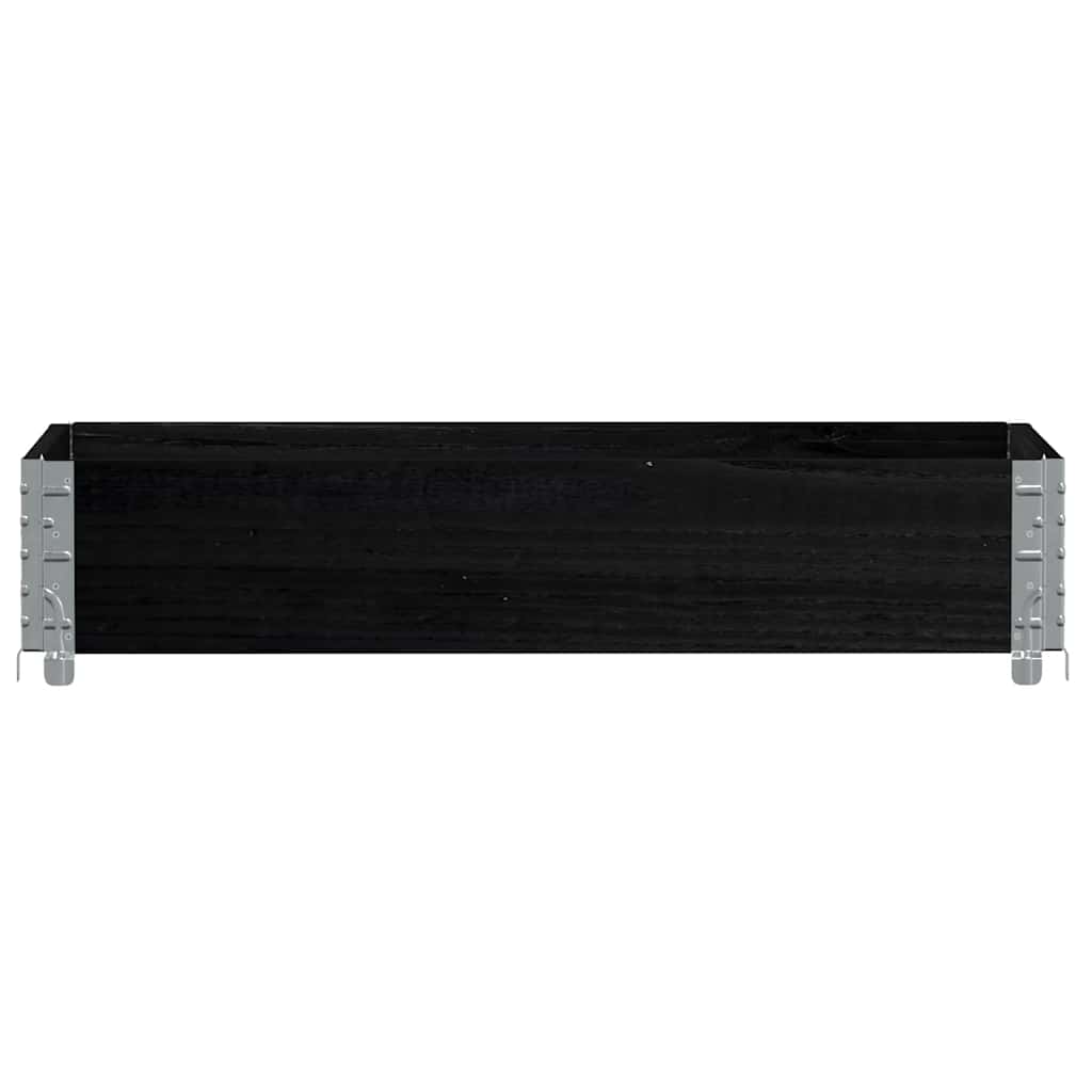Vidaxx plantekasse 100x50 cm massiv fyrretræ sort