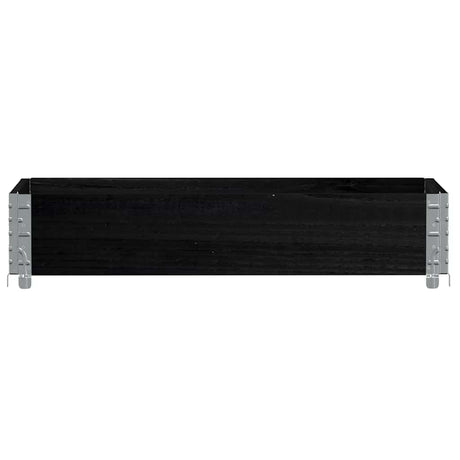 Vidaxx plantekasse 100x50 cm massiv fyrretræ sort