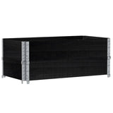 Vidaxx plantekasse 100x50 cm massiv fyrretræ sort