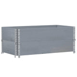 Vidaxx plantekasse 100x50 cm massiv fyrretræ grå