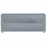 Vidaxx plantekasse 100x50 cm massiv fyrretræ grå