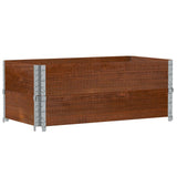 Vidaxx plantekasse 100x50 cm massiv fyrretræ brun