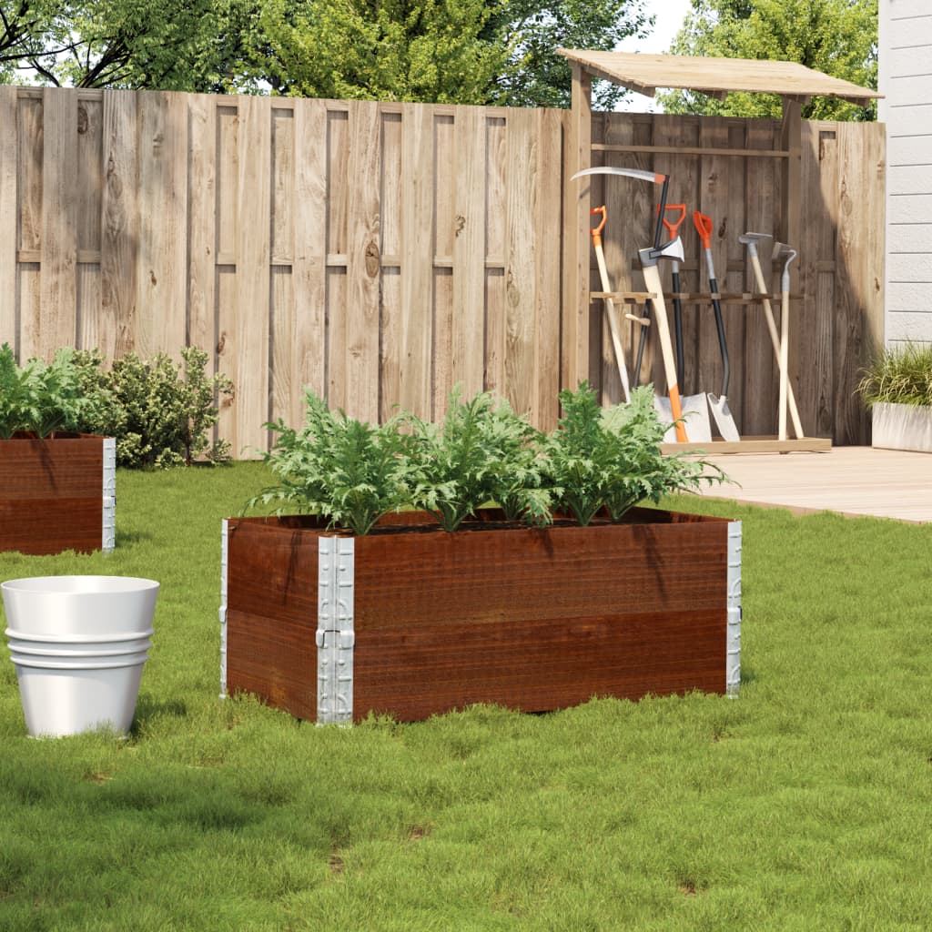 Vidaxx plantekasse 100x50 cm massiv fyrretræ brun